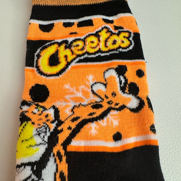 NWOT Crazy Socks Cheetos socks - Picture 2 of 5